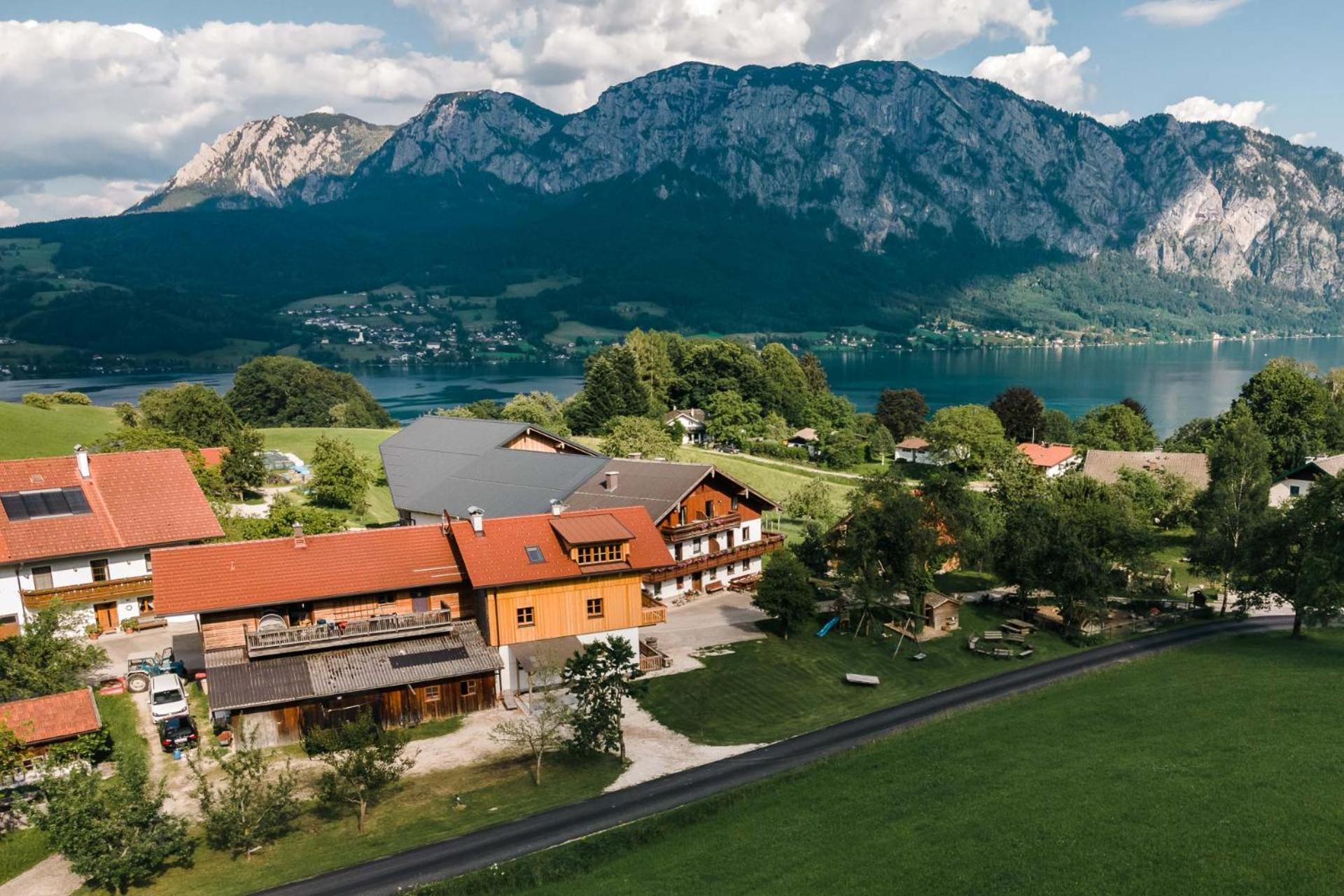 Ferienhof Grubinger Unterach am Attersee Exterior foto